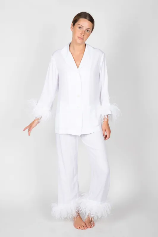 Party Pajamas Set with Double Feathers sold by Hills Dry Goods