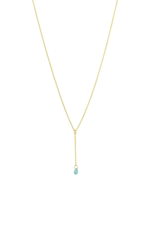 16" Stone Drop Lariat sold by Hills Dry Goods