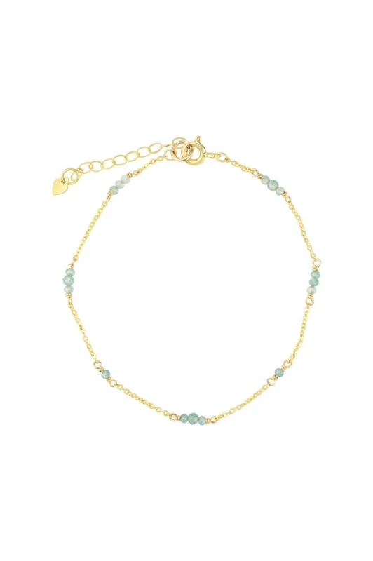 2-3mm Multi Stone Station Bracelet sold by Hills Dry Goods