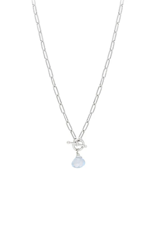 18" Small Paperclip Toggle Necklace sold by Hills Dry Goods