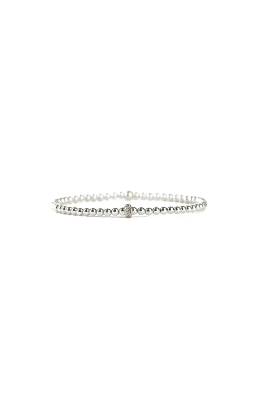 3mm Cubic Zirconia Rondelle Bracelet sold by Hills Dry Goods