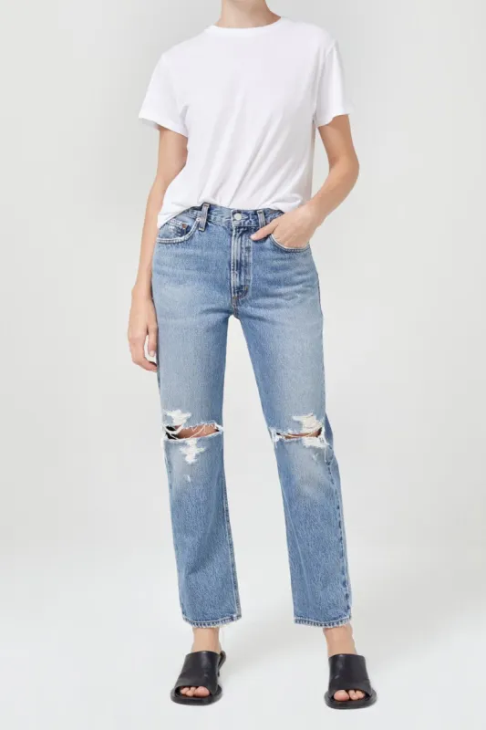 Mia Mid Rise Straight sold by Hills Dry Goods