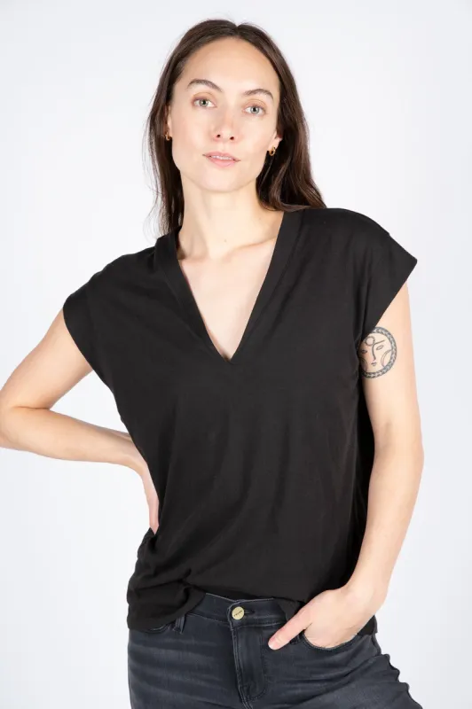 Le Mid Rise V Neck Tee sold by Hills Dry Goods
