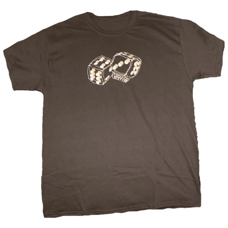"HIGH ROLLER" T IN BROWN sold by Lucky Lou Clothing