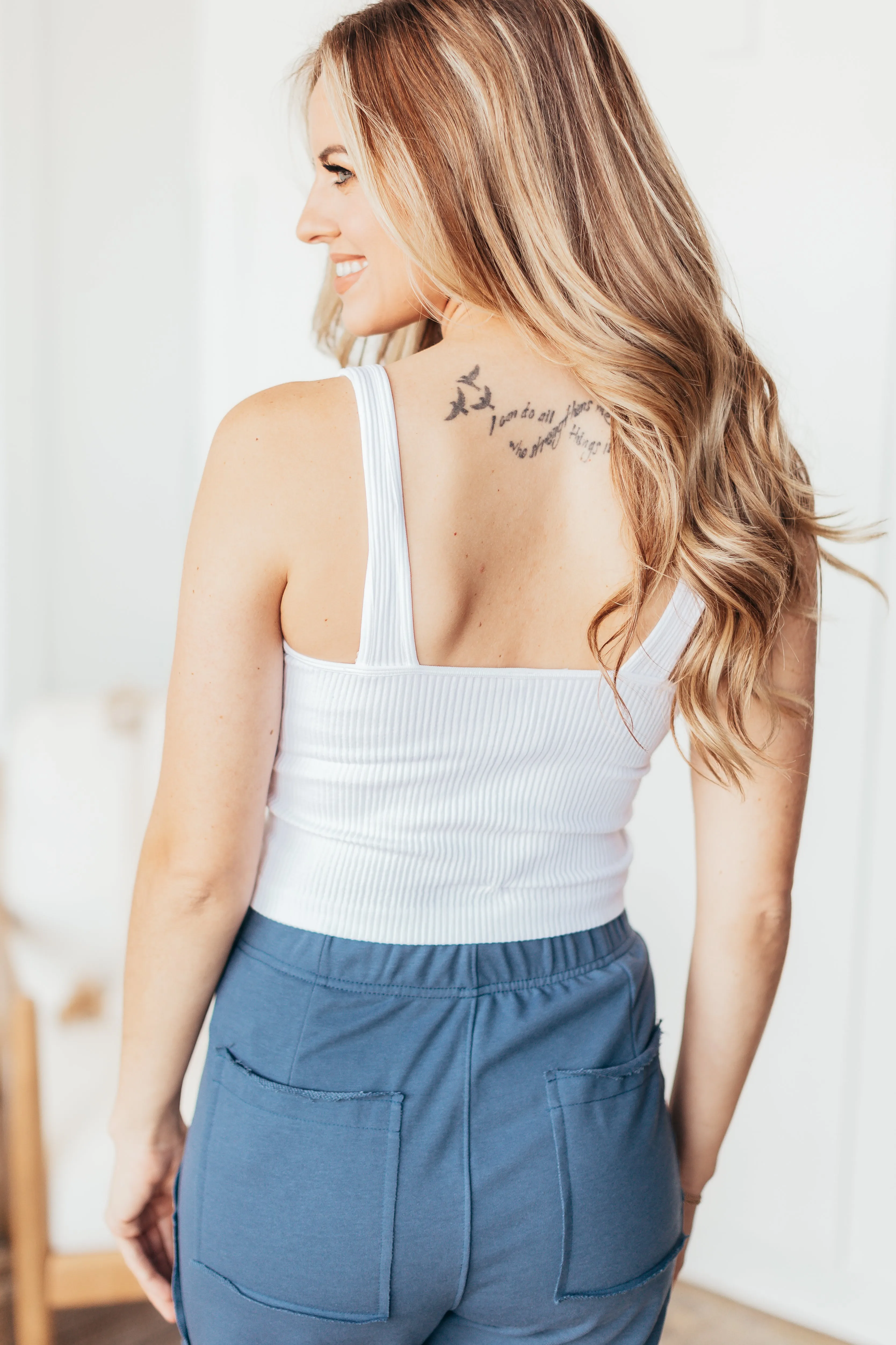 Dynamic Thick Ribbed V-Neck Tank - 3 Colors sold by Mason Jar Boutique product image thumbnail 5