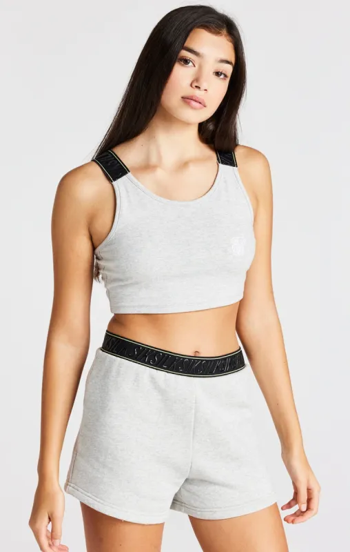 Girls Grey Marl Taped Bralette sold by Siksilk