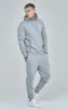 Grey Marl Essential Overhead Hoodie sold by Siksilk
