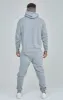 Grey Marl Essential Overhead Hoodie sold by Siksilk