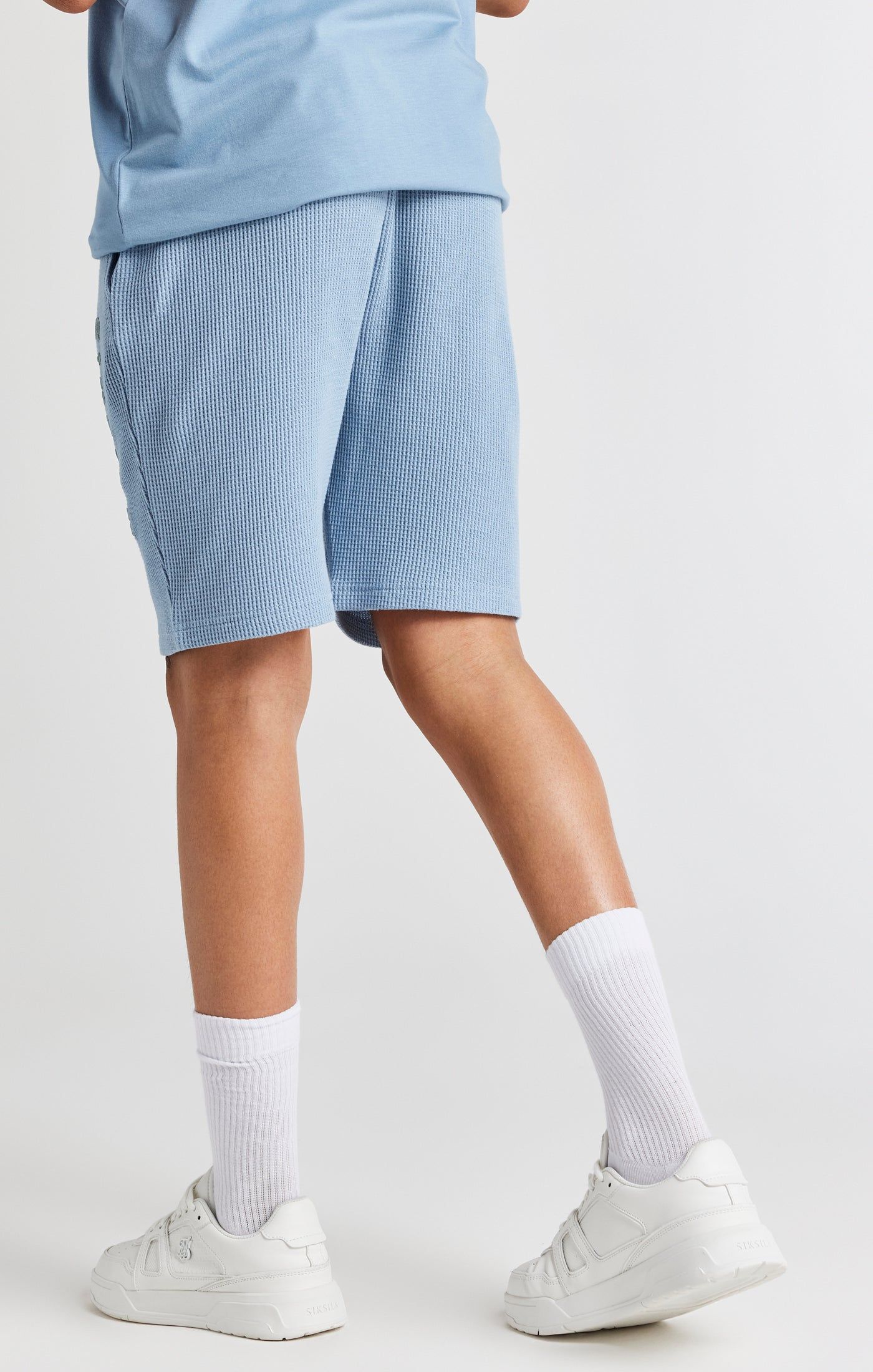 Boys Grey Waffle Short sold by Siksilk product image thumbnail 4