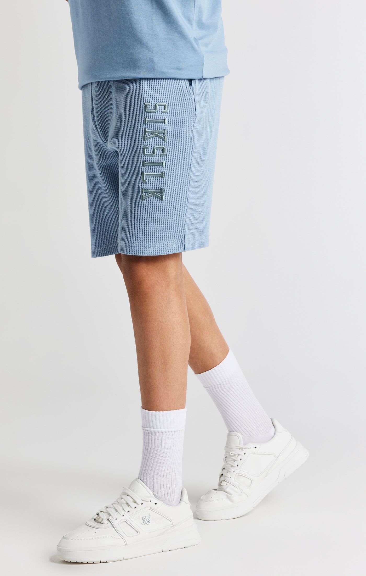 Boys Grey Waffle Short sold by Siksilk