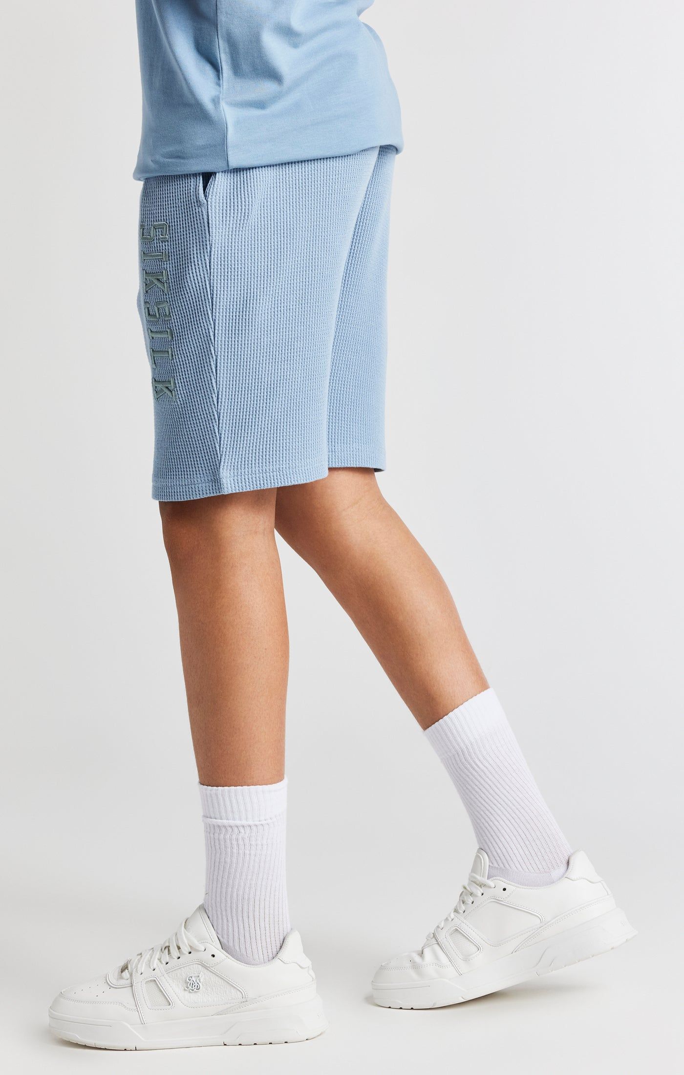 Boys Grey Waffle Short sold by Siksilk product image thumbnail 2