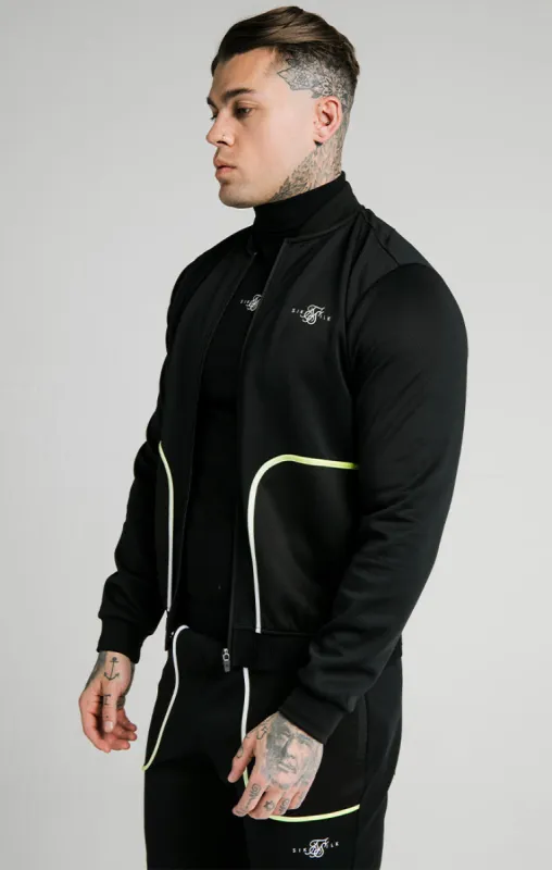 SikSilk Legacy Fade Bomber – Black & Fluro White sold by Siksilk