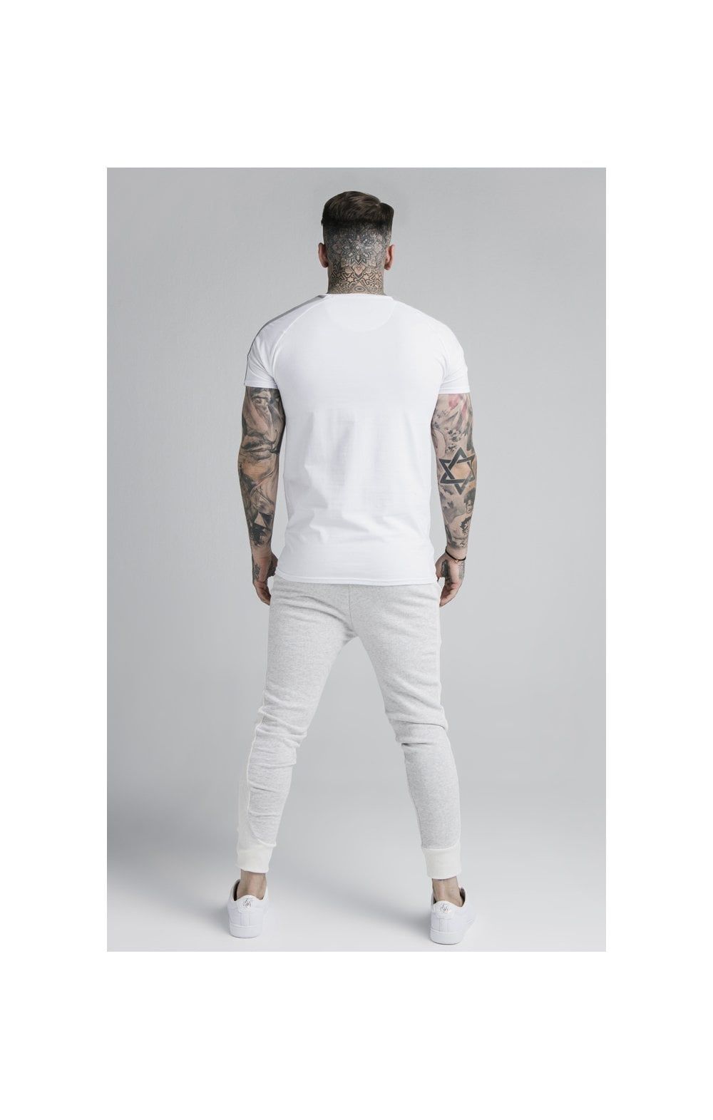 SikSilk Unite Panelled Joggers - Grey & Cream sold by Siksilk product image thumbnail 7
