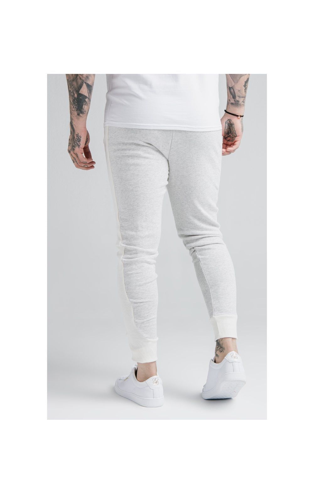 SikSilk Unite Panelled Joggers - Grey & Cream sold by Siksilk product image thumbnail 2