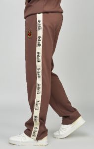 Poly Open Cuff Jogger With Gothic Side Tape sold by Siksilk