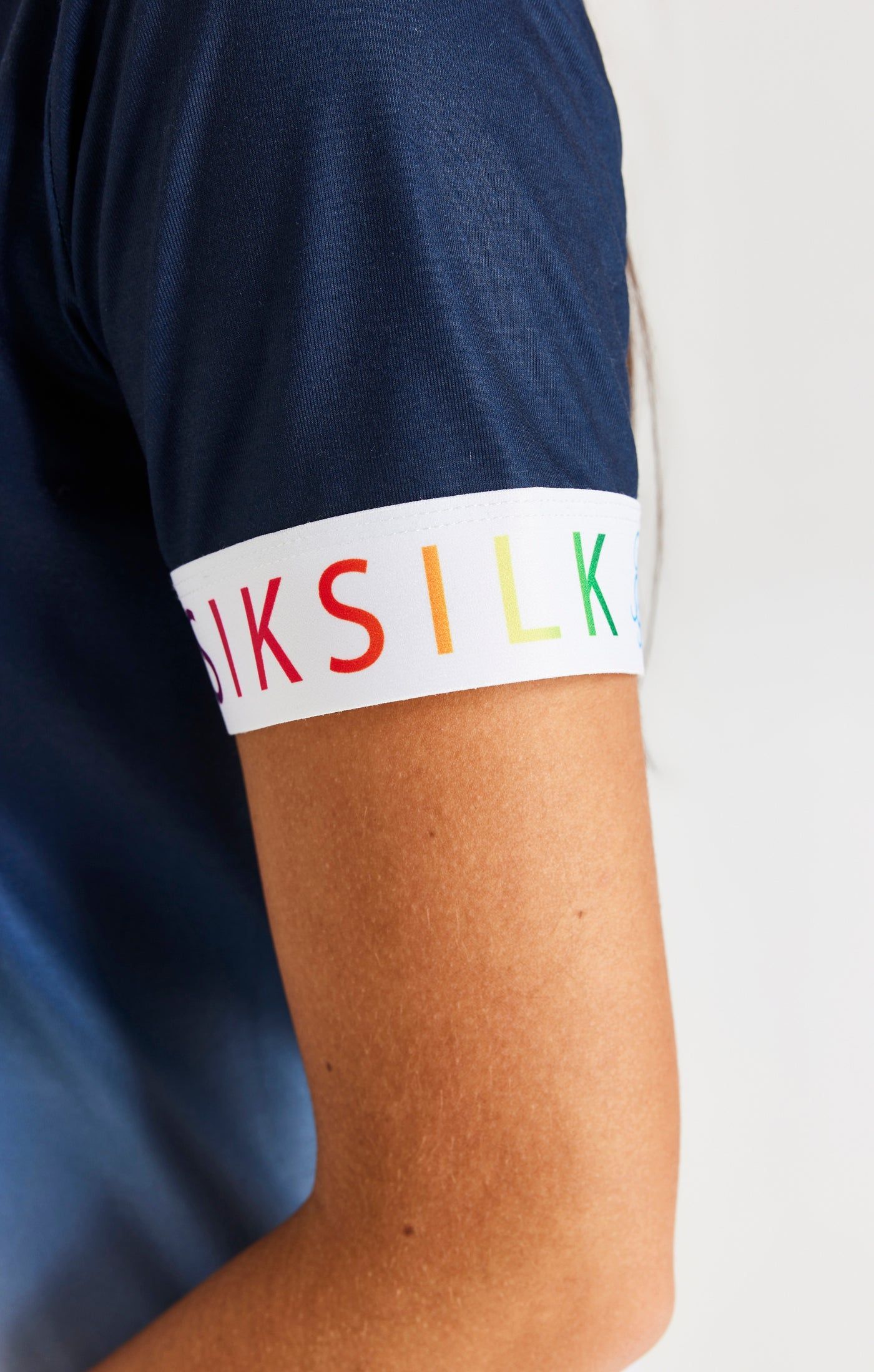 SikSilk Rainbow Fade T-Shirt Dress - Navy & White sold by Siksilk product image thumbnail 7