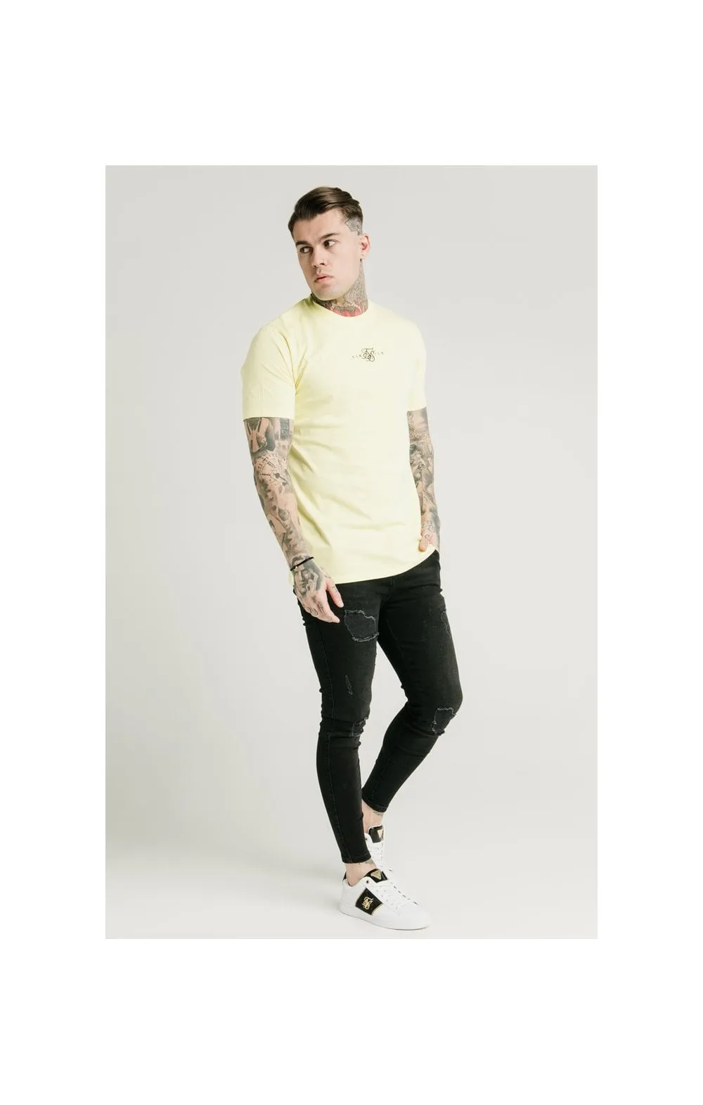SikSilk Square Hem Standard Tee - Washed Yellow sold by Siksilk product image thumbnail 4