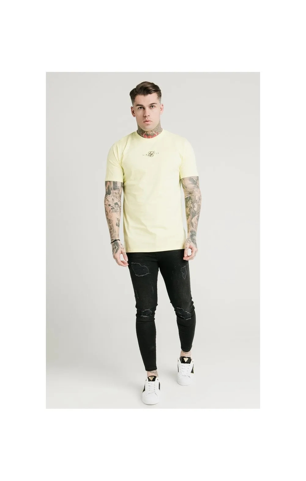 SikSilk Square Hem Standard Tee - Washed Yellow sold by Siksilk product image thumbnail 3