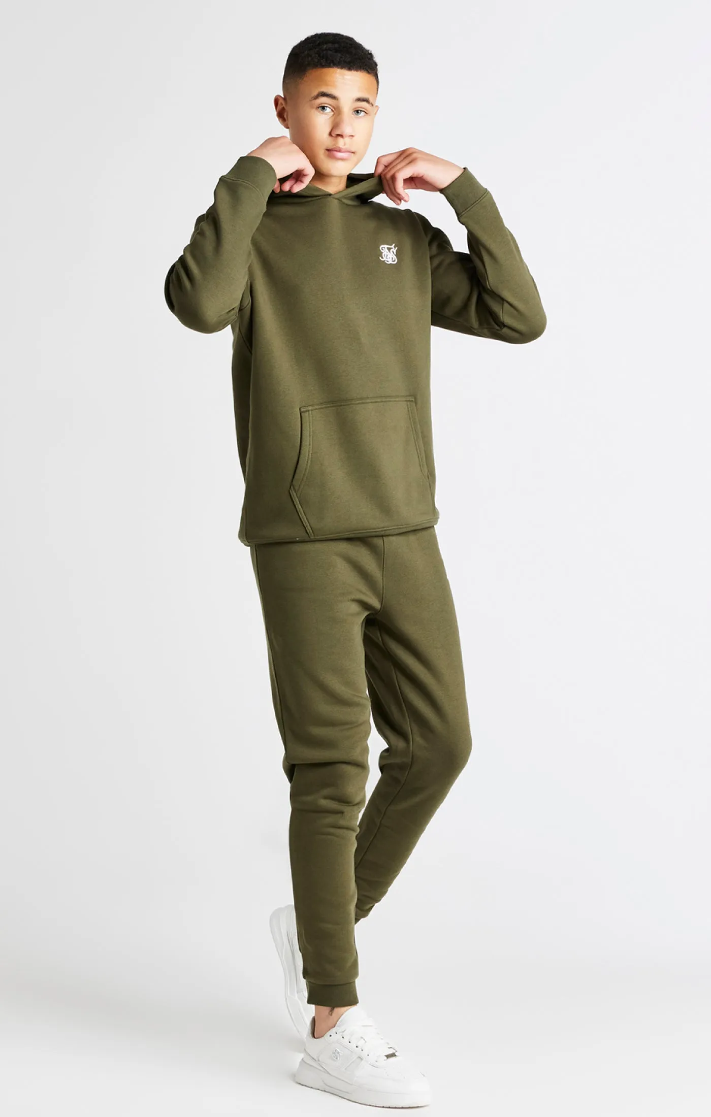 Boys Khaki Overhead Hoodie sold by Siksilk product image thumbnail 4