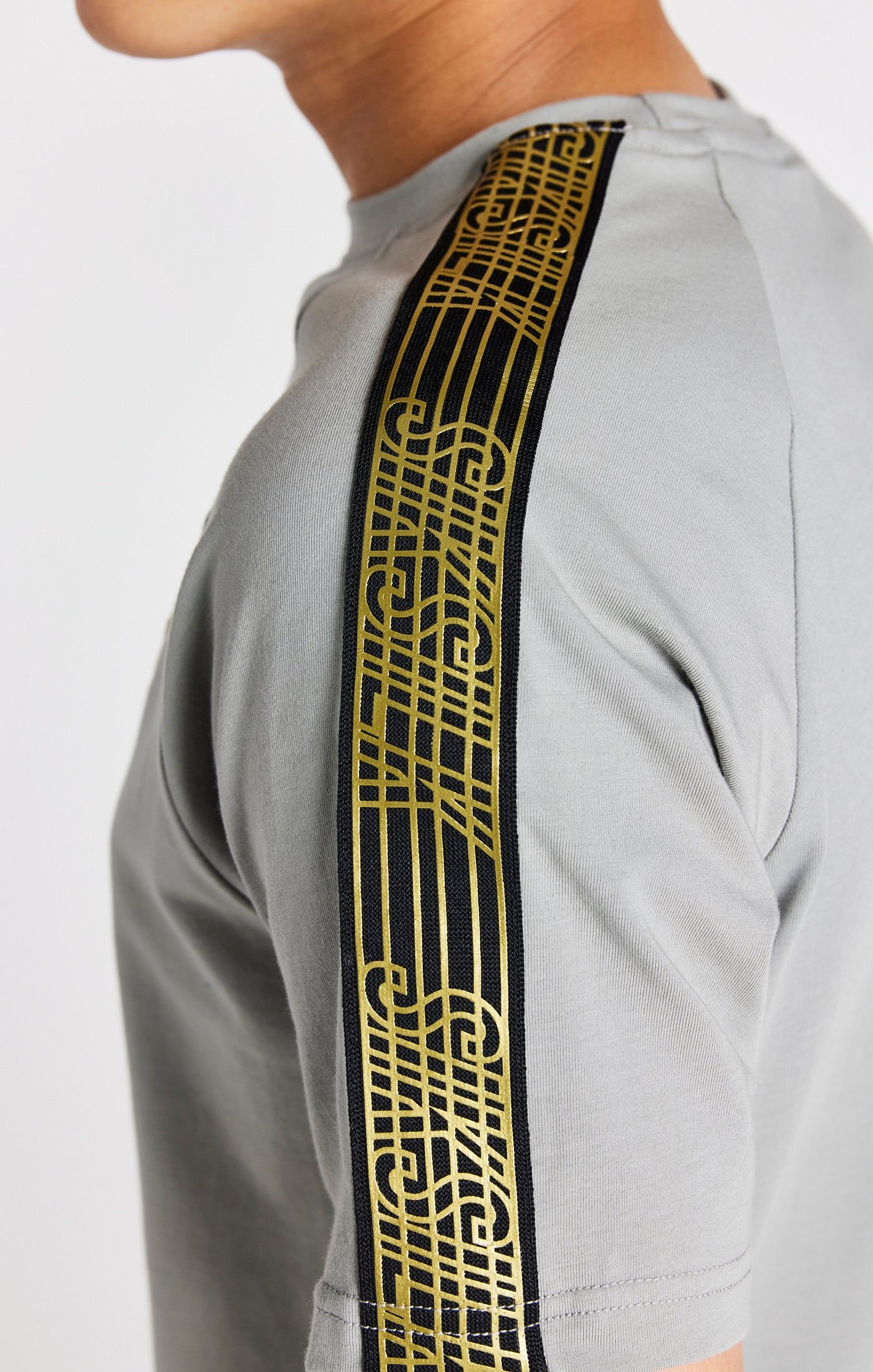 Boys Grey Taped Raglan T-Shirt sold by Siksilk product image thumbnail 7