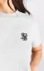 Grey Marl Essential Box Fit Crop T-Shirt sold by Siksilk