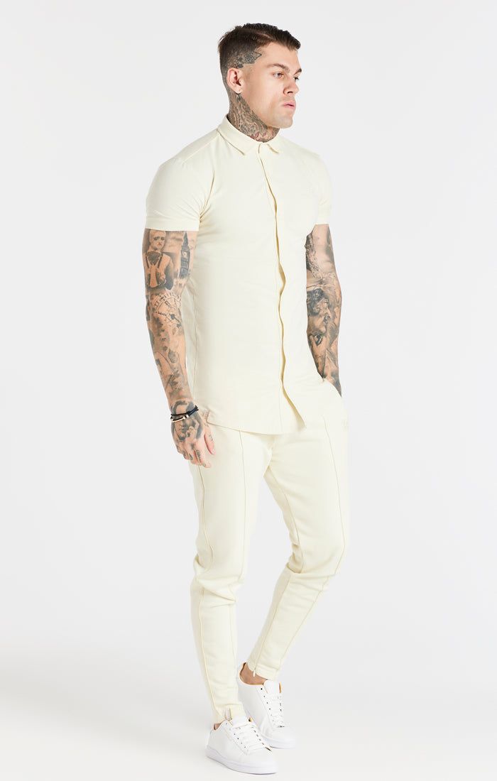 SikSilk Smart Essential Shirt - Ecru sold by Siksilk product image thumbnail 4