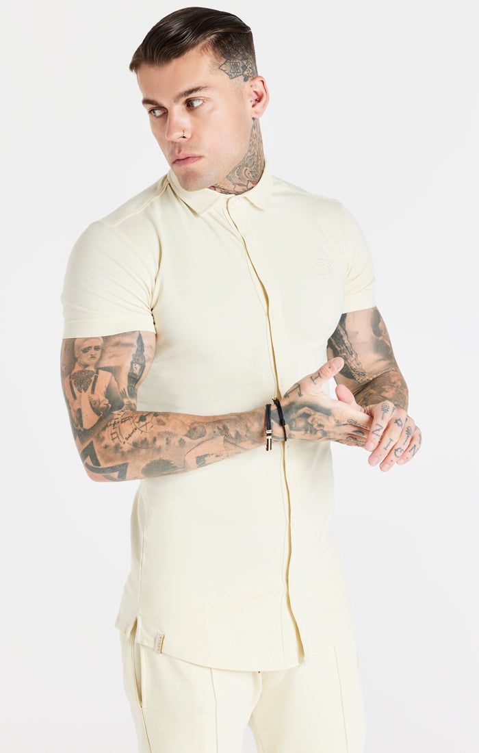 SikSilk Smart Essential Shirt - Ecru sold by Siksilk product image thumbnail 2