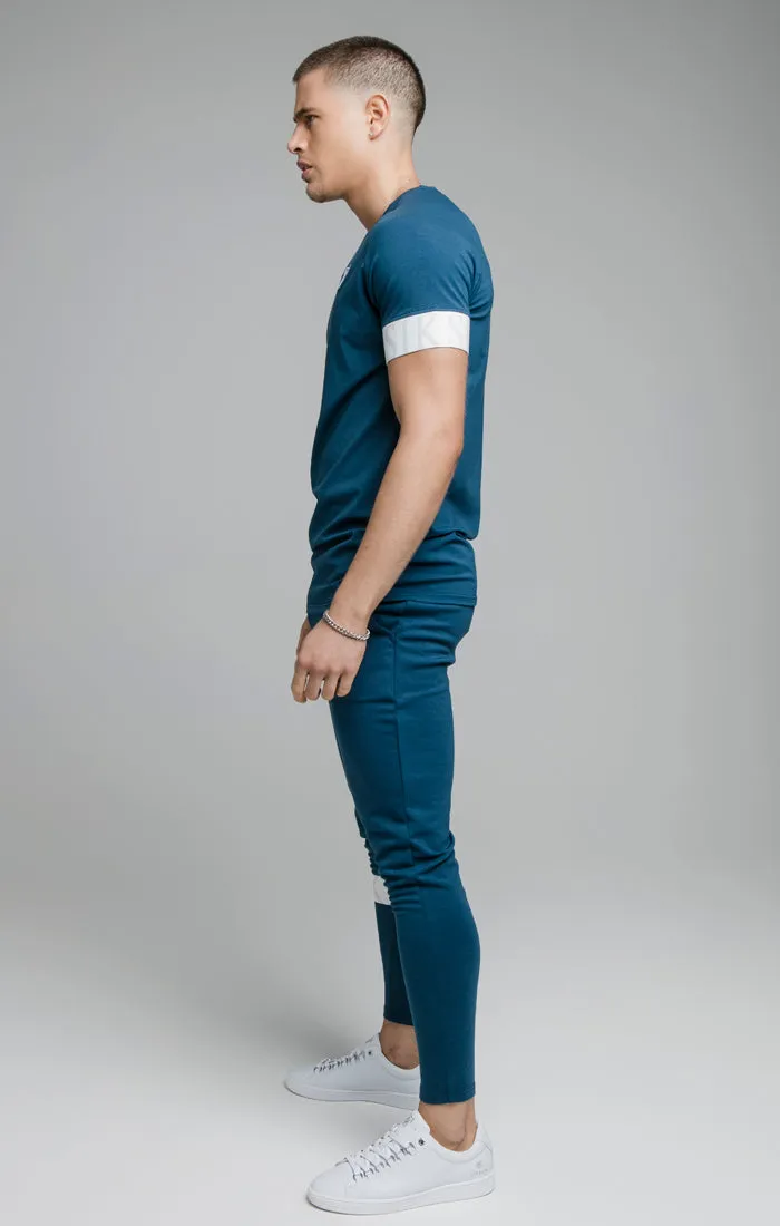 Navy Dynamic Elastic Cuff T-Shirt sold by Siksilk product image thumbnail 4