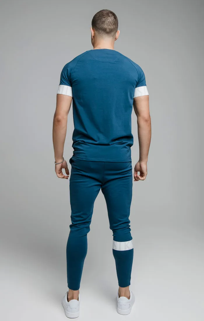 Navy Dynamic Elastic Cuff T-Shirt sold by Siksilk product image thumbnail 5