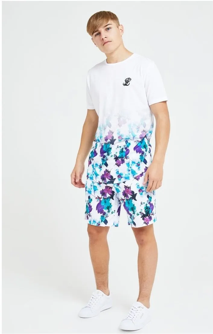 Illusive London Neon Floral Fade Tee - White & Neon Floral sold by Siksilk product image thumbnail 5