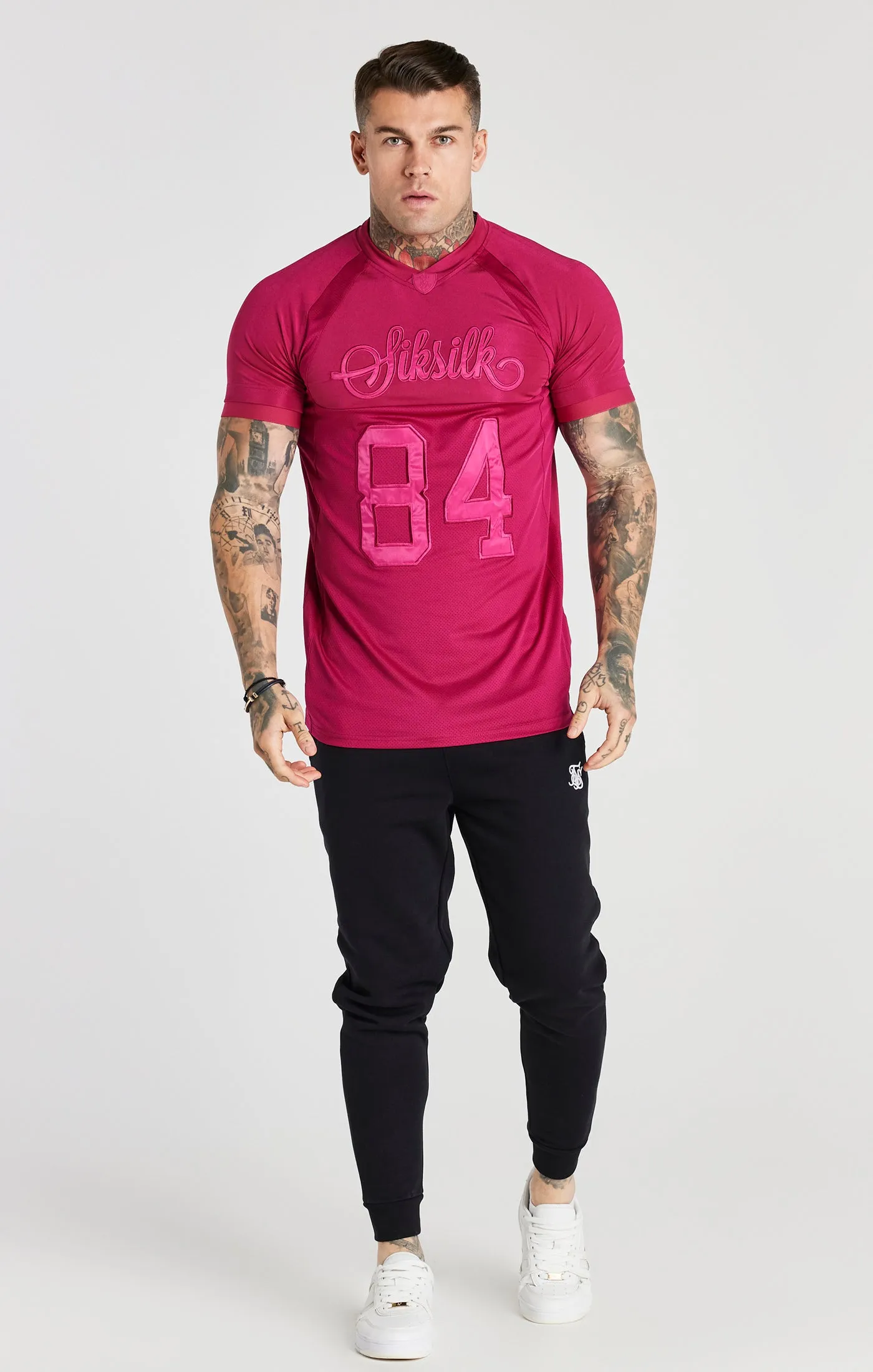 Pink Stretch Sports T-Shirt sold by Siksilk product image thumbnail 2