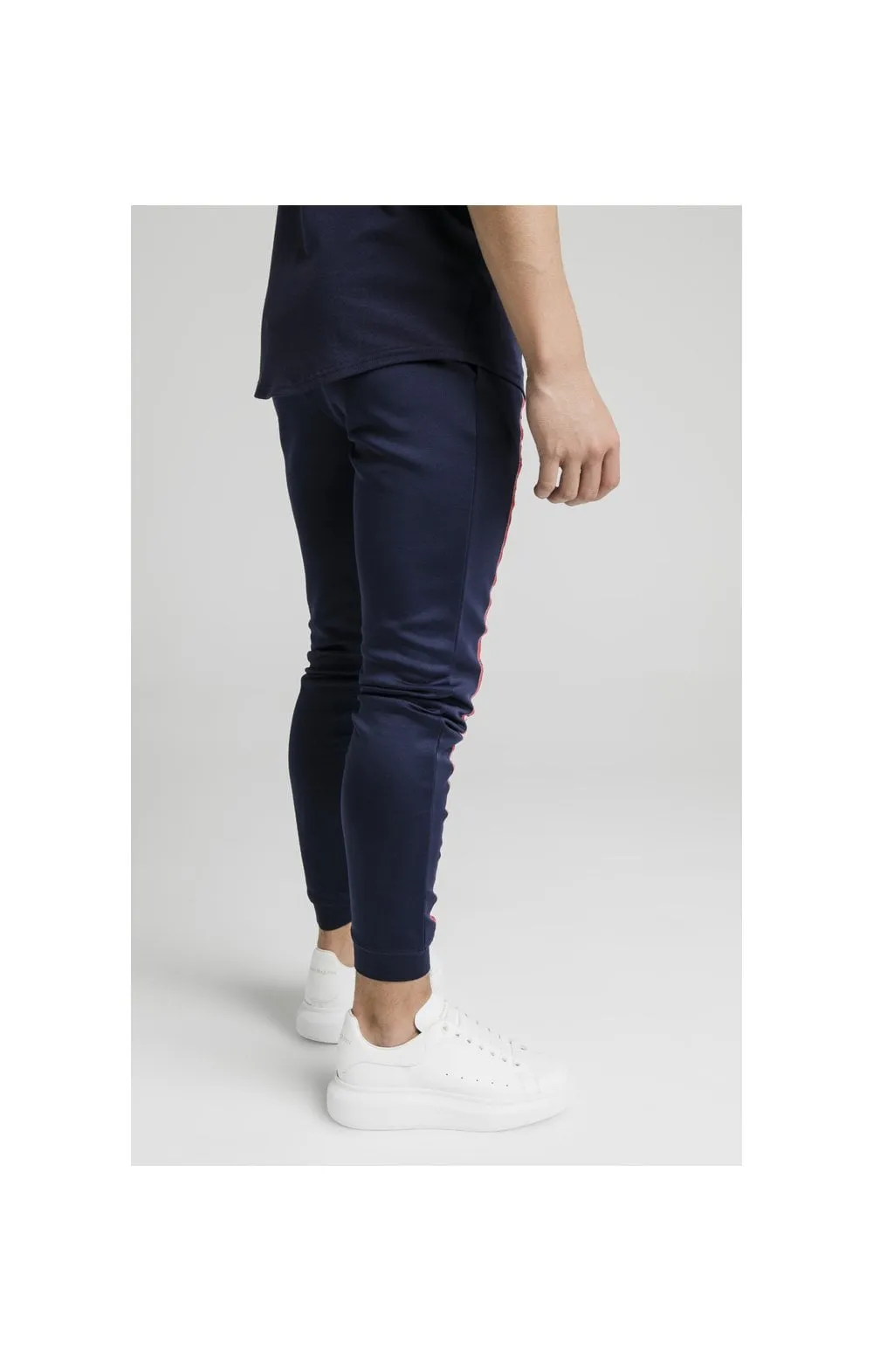 Illusive London Side Tape Joggers - Navy sold by Siksilk product image thumbnail 5