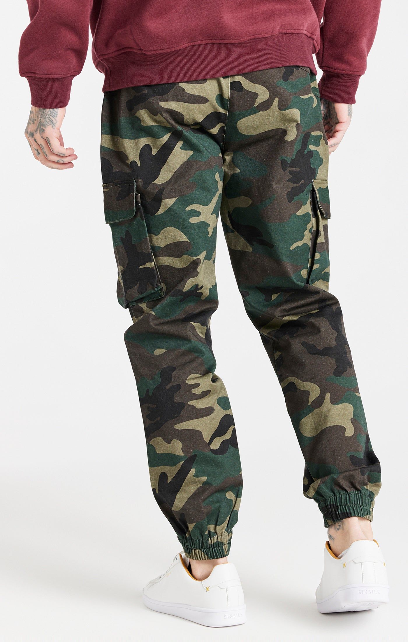 Green Camo Utility Cargo Jogger sold by Siksilk product image thumbnail 3