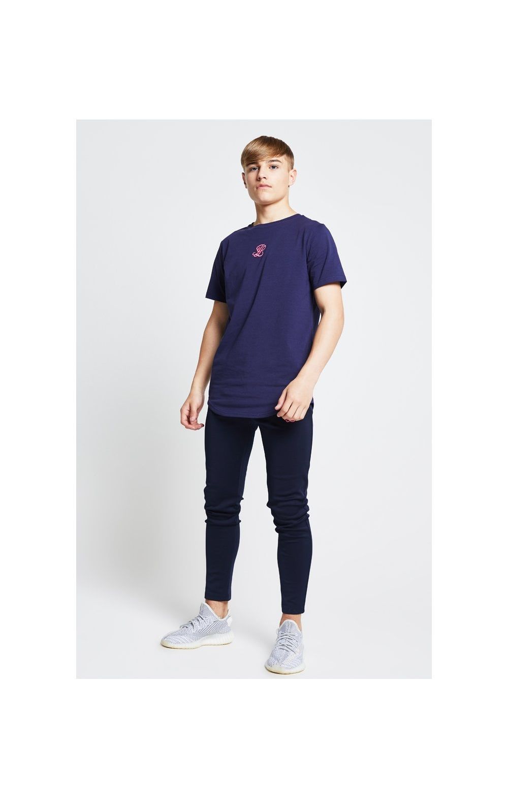 Illusive London Racer Back Tee – Navy & Neon Pink Camo sold by Siksilk product image thumbnail 4