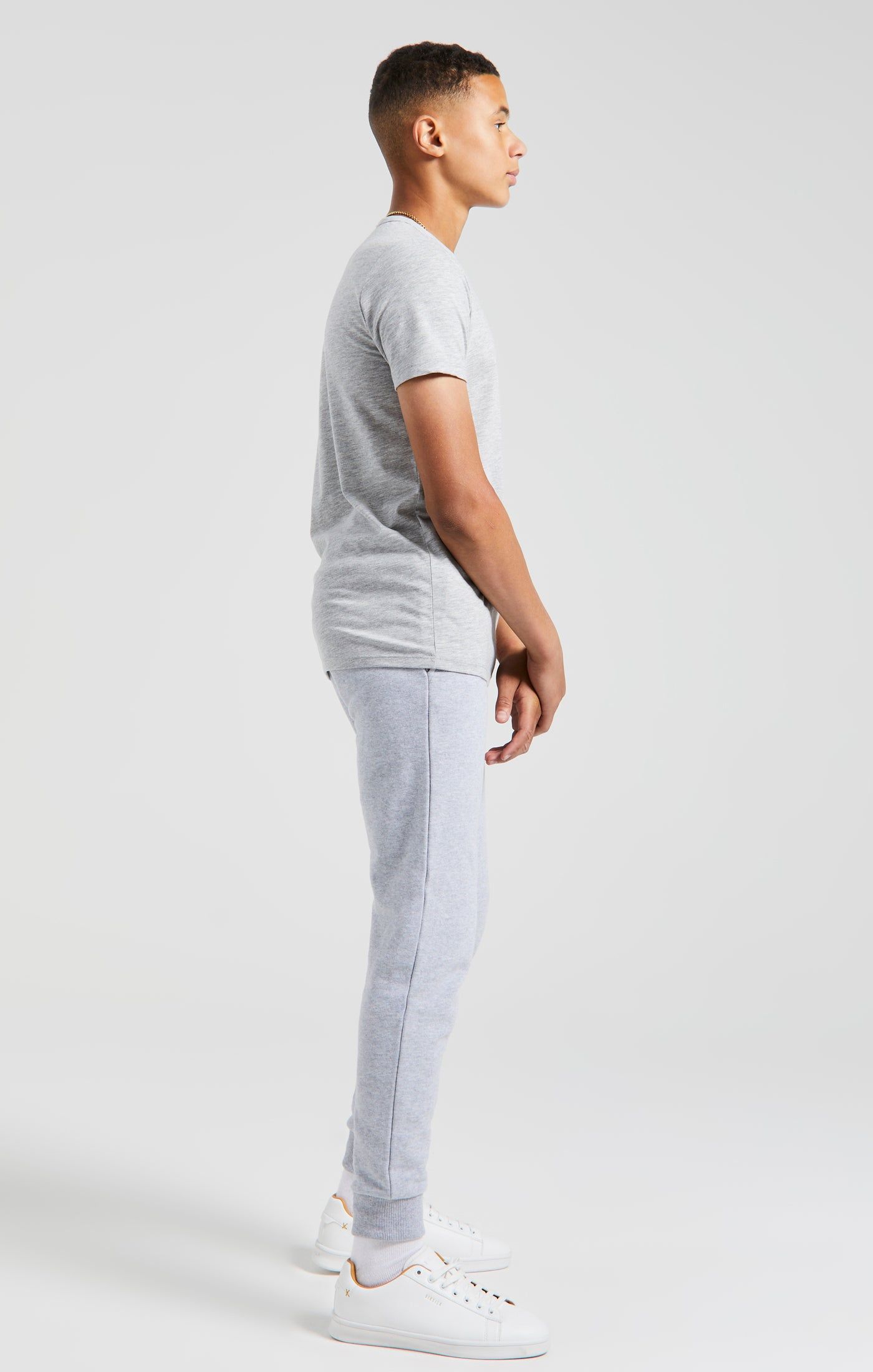 Boys Messi x SikSilk Grey Marl Gym T-Shirt sold by Siksilk product image thumbnail 5