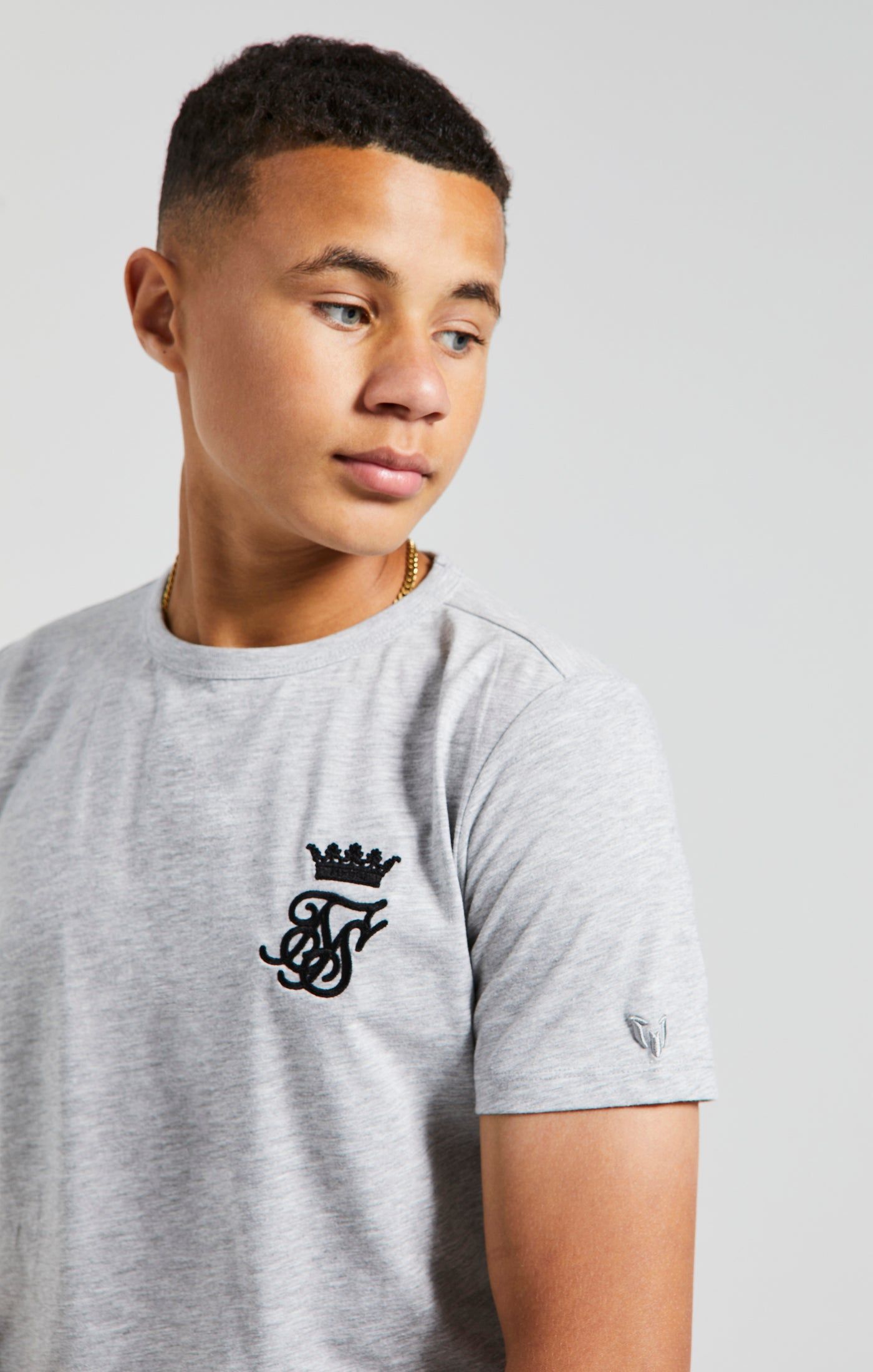 Boys Messi x SikSilk Grey Marl Gym T-Shirt sold by Siksilk product image thumbnail 2