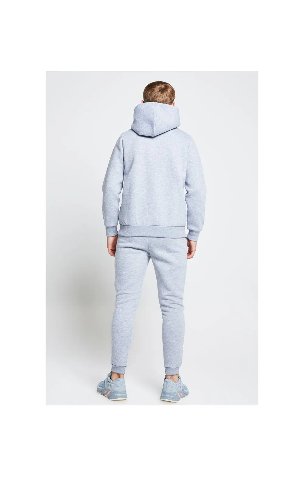 Boys Illusive Grey Marl Essentials Overhead Hoodie sold by Siksilk product image thumbnail 5