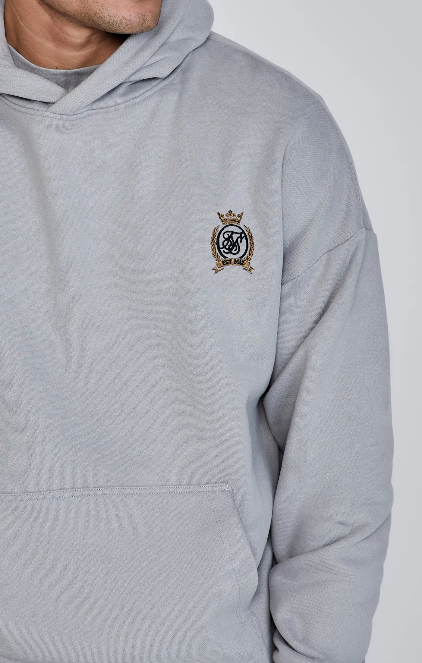 Grey Pullover Hoodie sold by Siksilk product image thumbnail 3