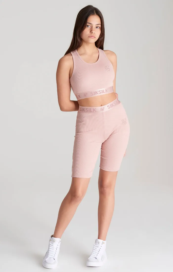 Girls Pink Ribbed Taped Bralette sold by Siksilk product image thumbnail 5
