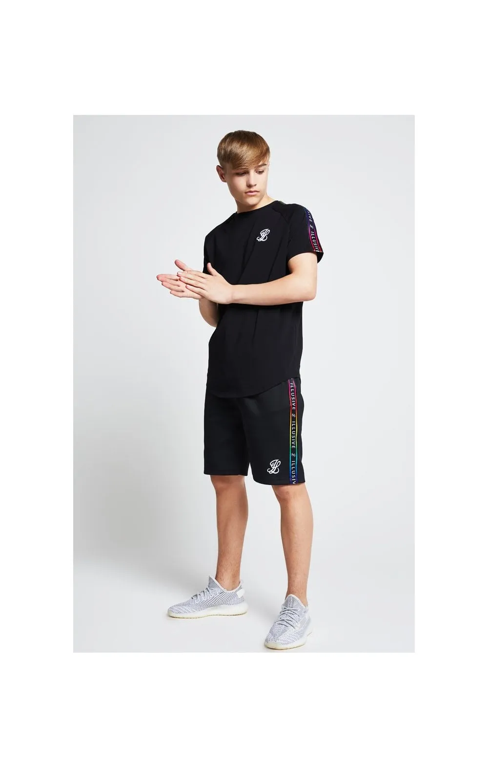 Illusive London Taped Raglan Tee - Black sold by Siksilk product image thumbnail 4