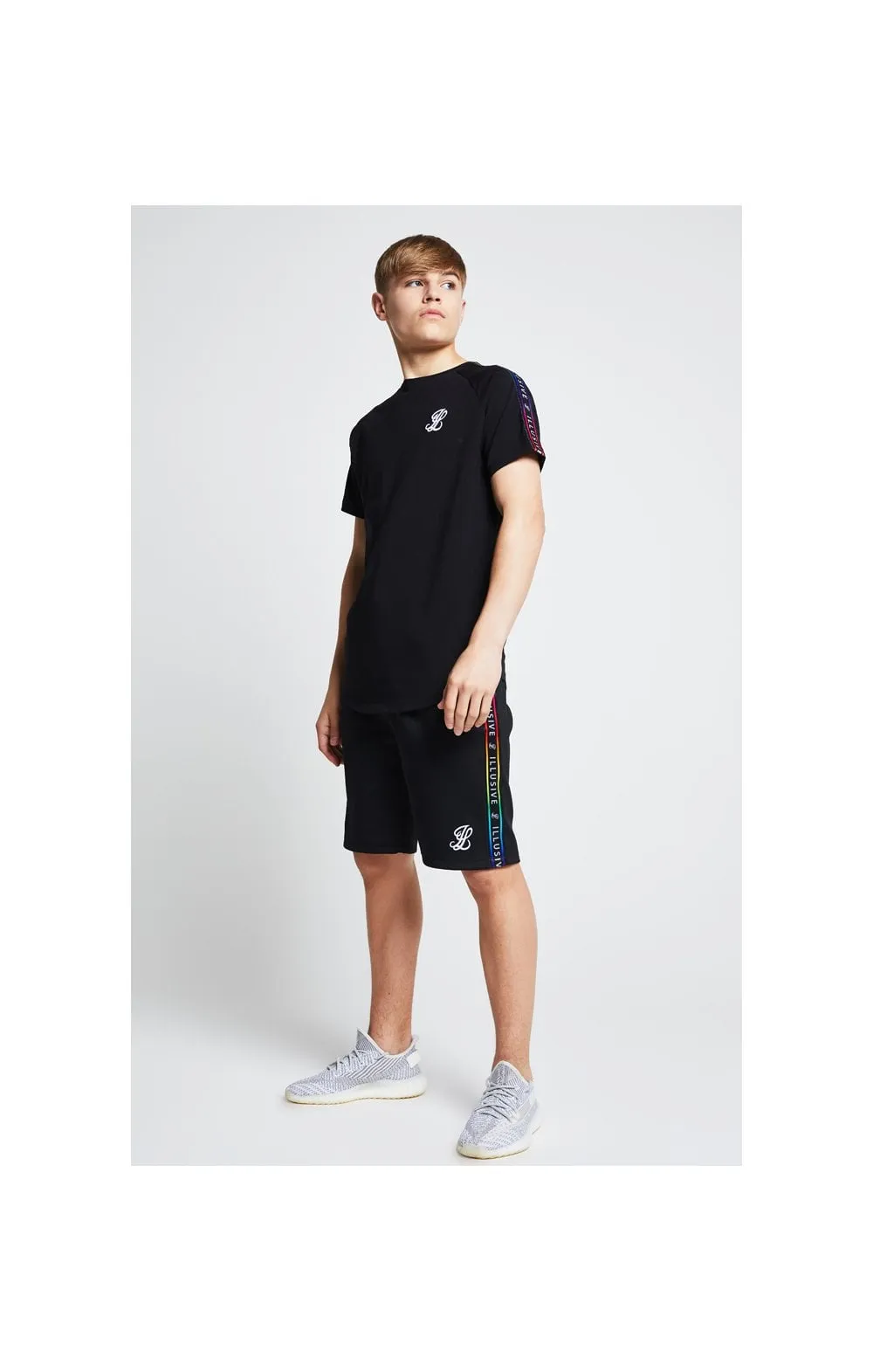 Illusive London Taped Raglan Tee - Black sold by Siksilk product image thumbnail 5