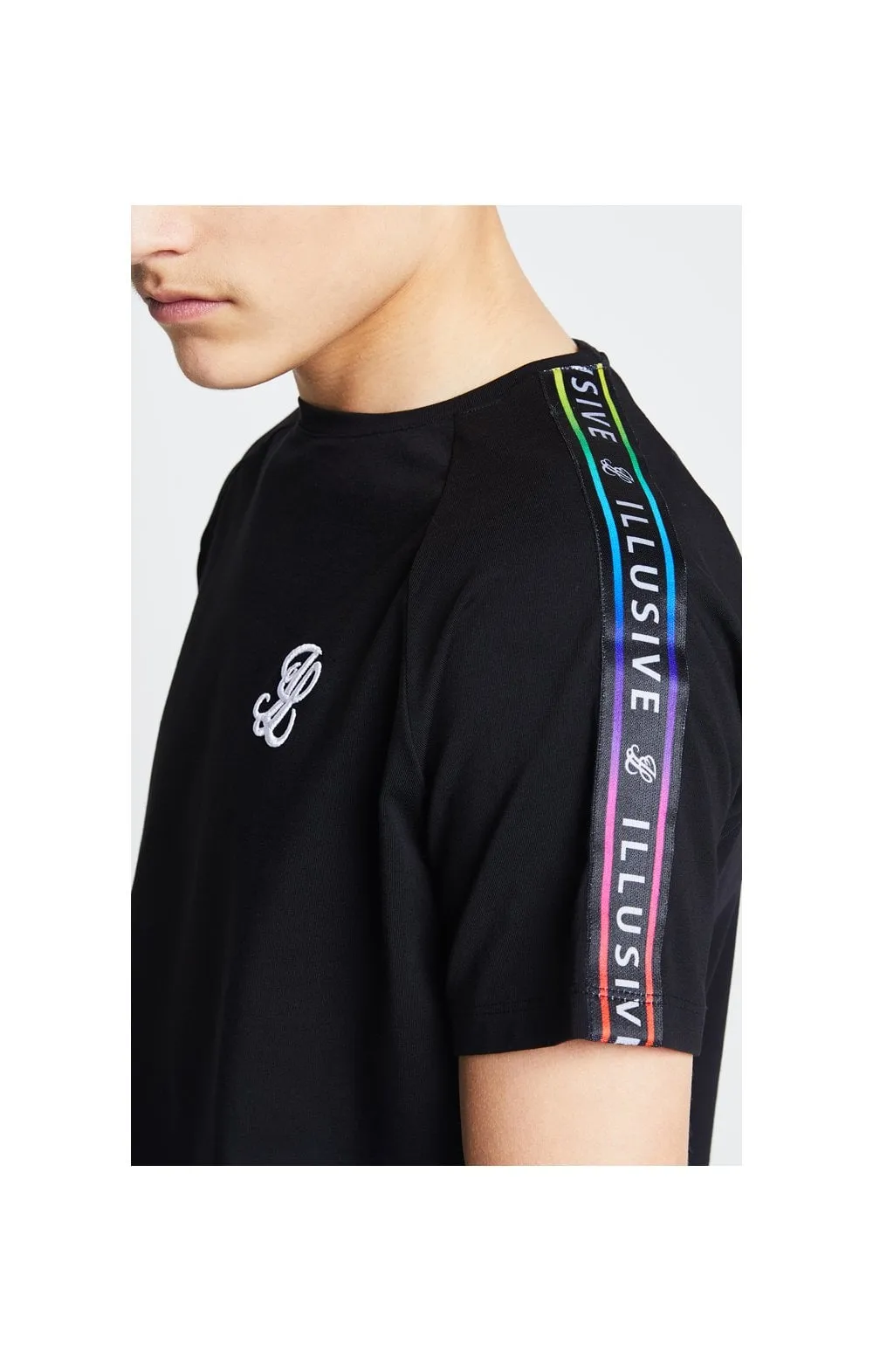 Illusive London Taped Raglan Tee - Black sold by Siksilk product image thumbnail 2