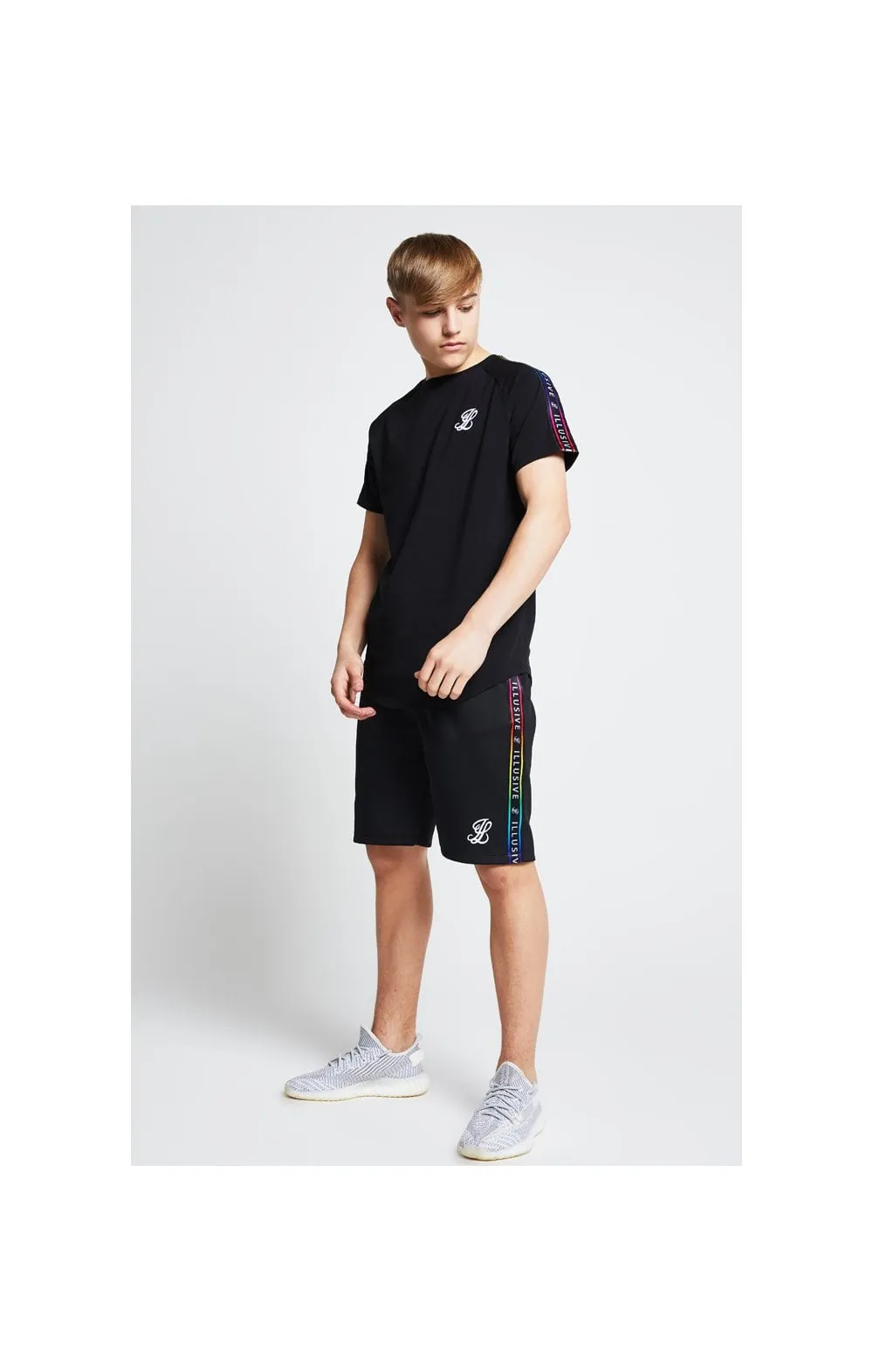 Illusive London Taped Raglan Tee - Black sold by Siksilk product image thumbnail 3