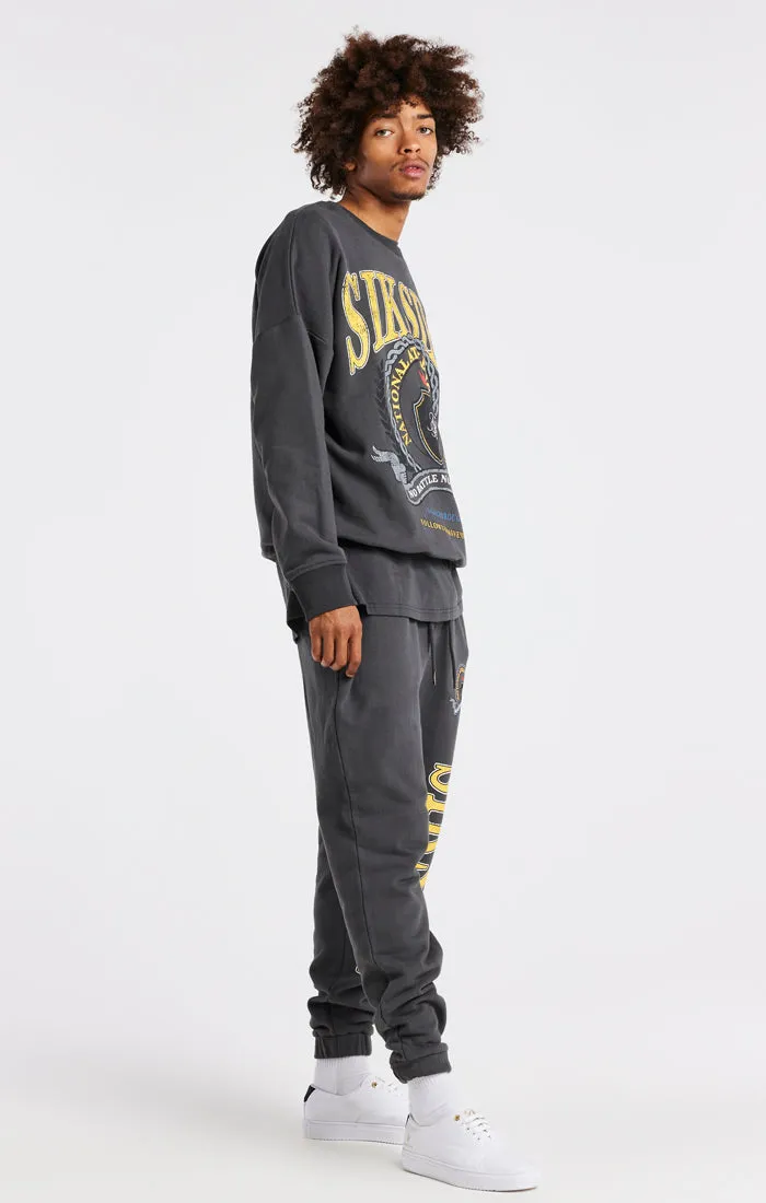 Grey Varsity Oversized Sweatshirt sold by Siksilk product image thumbnail 5