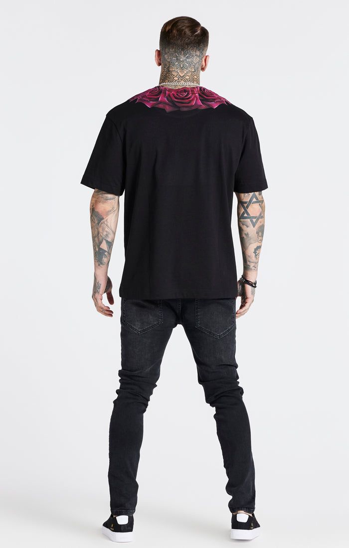 Black Washed Distressed Slim Fit Jean sold by Siksilk product image thumbnail 5