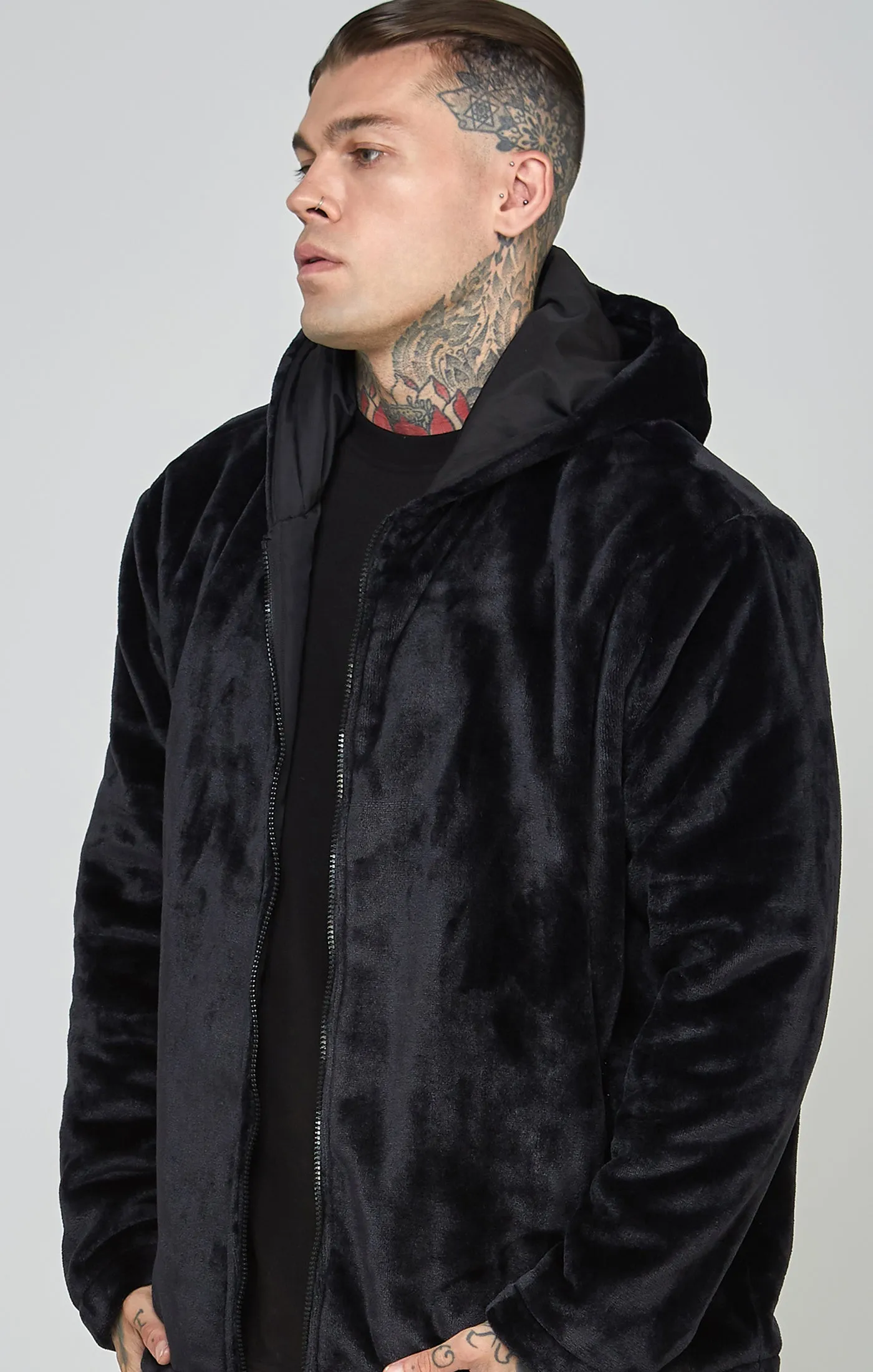 Branded Faux Fur Jacket sold by Siksilk