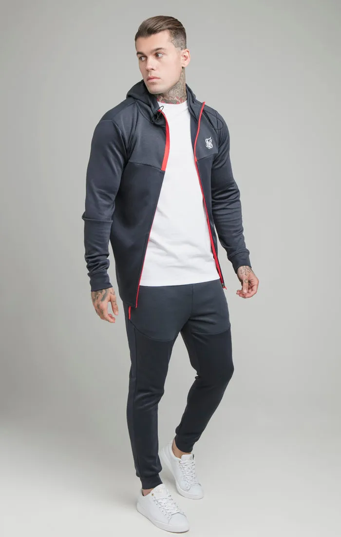 Navy Covert Zip Through Hoodie sold by Siksilk product image thumbnail 3