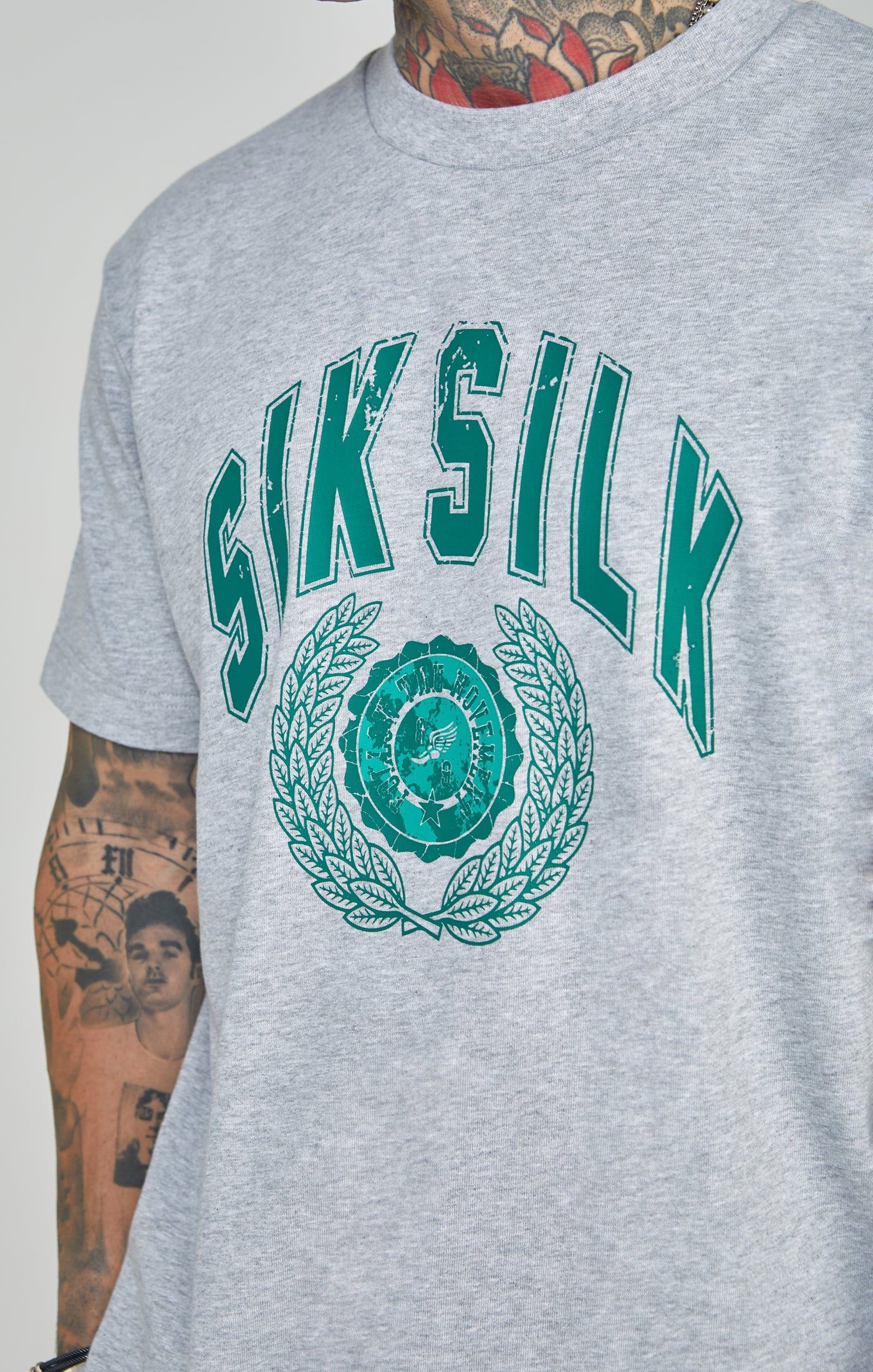 Oversized Varsity Logo T-Shirt sold by Siksilk product image thumbnail 2