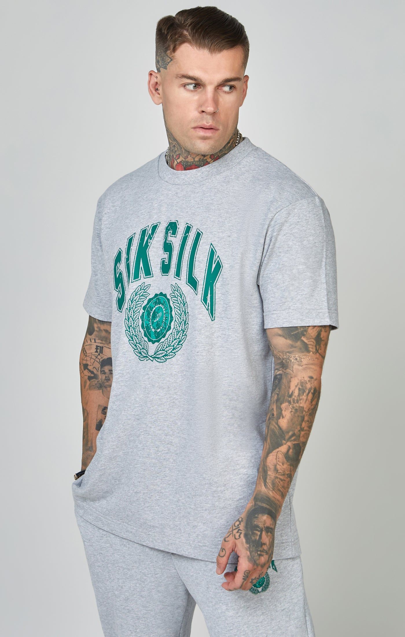 Oversized Varsity Logo T-Shirt sold by Siksilk product image thumbnail 4