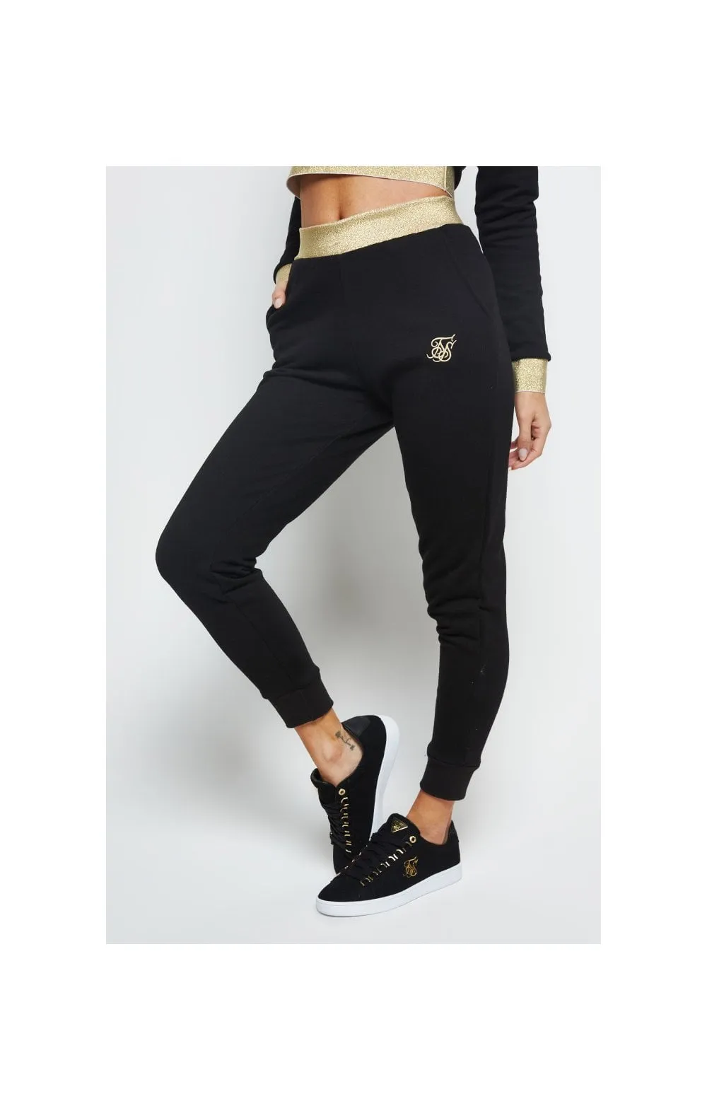 SikSilk Taped Jogger - Black sold by Siksilk